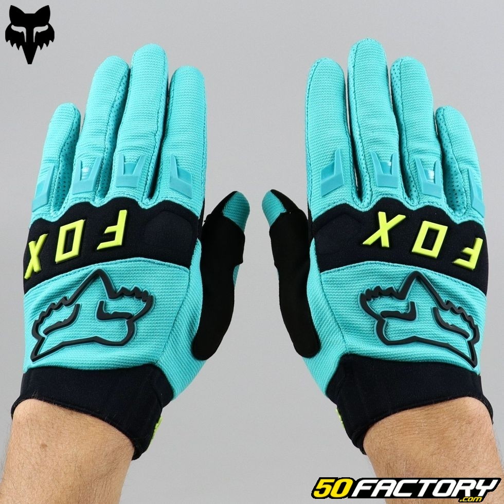 GANTS FOX DIRTPAW TURQUOISE TAILLE : S