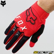 Gloves cross Fox Racing Dirtpaw neon red