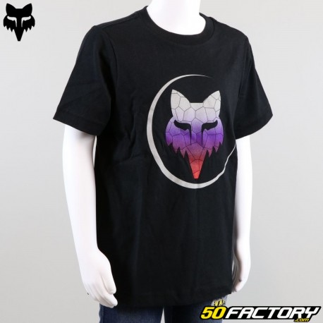 T-shirt infantil Fox Racing Skarz preto