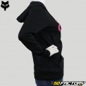 Sudadera con capucha para mujer Fox Racing  Límite negro y rosa