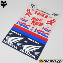 Stickers Fox Racing Honda Track 32x48 cm (planche)