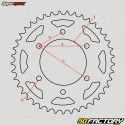 Rear sprocket 49 teeth Stealth 520 Honda CR 250, 450 CRF... Supersprox red