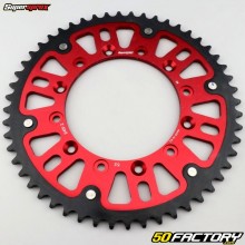 Couronne 52 dents Stealth 520 Aprilia Tuareg 125, Honda XR 500, 600... Supersprox rouge