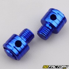Mirror thread plugs Ø10 mm (standard threads) blue