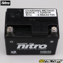 Batterien Nitro  NTZXNUMXS SLA XNUMXV XNUMXAh-Gel Derbi  DRD Pro, Malaguti Drakon, Booster, Trekker, Agility ...