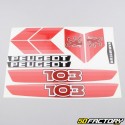 Kit grafico standard Peugeot 103 MVL fase 2 rossa