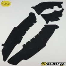 Protectores de chasis cubre cuadro Yamaha  YZF XNUMX (XNUMX - XNUMX), XNUMX (XNUMX - XNUMX) Vibram negro