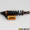 320 mm Paioli type rear gas shock absorbers Peugeot 103, MBK 51... black and gold