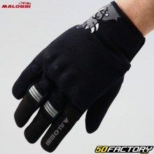 Gants Malossi M-Gloves homologués CE moto gris