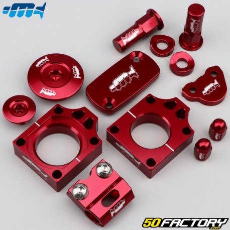 Honda CRF XNUMX R peças anodizadas (desde XNUMX) motocicletacross Marketing  vermelho (kit)