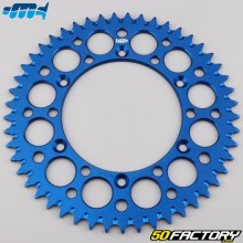 Rear sprocket 49 aluminum teeth 520 Yamaha WR, YZ 125, 250... Motorcyclecross Marketing (anti-mud) blue