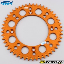 Couronne 49 dents alu 428 Husqvarna TC, KTM SX 85 Motocross Marketing (anti-boue) orange