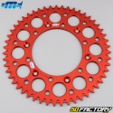 Rear sprocket 51 aluminum teeth 520 Beta RR 200, 250, 450... Motorcyclecross Marketing (anti-mud) red