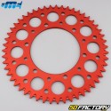 Rear sprocket 51 aluminum teeth 520 Beta RR 200, 250, 450... Motorcyclecross Marketing (anti-mud) red