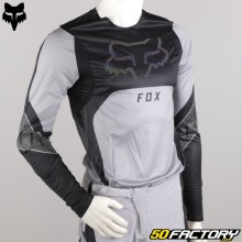 Camisa Fox Racing  Flexair Ryaktr preto e cinza