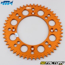 Couronne 50 dents alu 428 Husqvarna TC, KTM SX 85 Motocross Marketing (anti-boue) orange