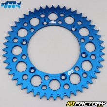 Rear sprocket 48 aluminum teeth 520 Yamaha WR, YZ 125, 250... Motorcyclecross Marketing (anti-mud) blue