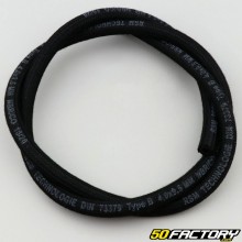 Textile fuel hose 4x9.5 mm black (per meter)