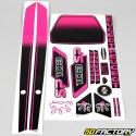 Kit decorativo Peugeot 103 SP3 (con calcomanías de estuche) negro y rosa