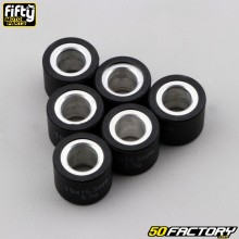 Rodillos de variador 6.5g 19x15.5 mm Piaggio Zip,  Gilera Stalker... Fifty