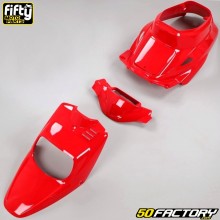 Kit de carenagem MBK Booster,  Yamaha Bw&#39;s (antes 2004) Fifty vermelho