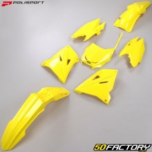 Kit de plásticos rediseñados (XNUMX) Suzuki  XNUMX ringgit (XNUMX - XNUMX) Polisport  amarillo