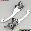 Husqvarna FE plastic front brake and clutch levers 250, 350, 450, 501 (2018 - 2021)... Polisport whites