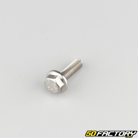 6x20 mm screw hexagonal head with stainless steel base (per unit)