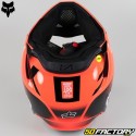 Casco cross Fox Racing  VXNUMX Leed naranja neón