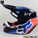 Casco cross Fox Racing  VXNUMX Toxsyk azul medianoche