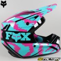 Casco cross Fox Racing  VXNUMX Nuklr turquesa