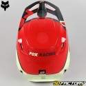 Capacete cross Fox Racing  VXNUMX Xpozr vermelho neon