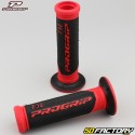 Handle grips Progrip  XNUMX perforated red