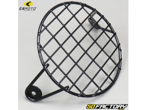 Couvercle de grille de phare chromé de moto, 14 cm, 14 cm, abat