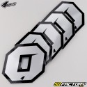 Number 0 stickers UFO Evo silver 10 cm (set of 5)