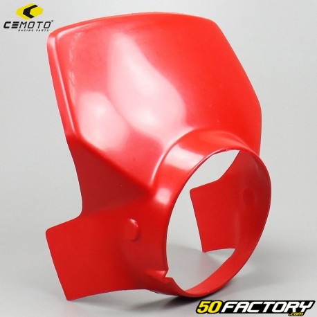 Placa de faro tipo CeMoto Honda XL rojo