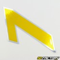 Holographic gold number sticker 7 cm