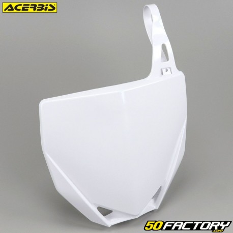 Placa porta número Yamaha  YZ XNUMX (desde XNUMX) Acerbis  blanca