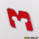 3 cm holographic red number sticker