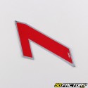 7 cm holographic red number sticker