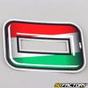 Italian tricolor number sticker 0 cm