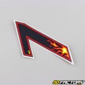 Sticker number 7 black flames 6.5 cm