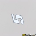 5 cm holographic white number sticker