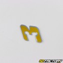 Holographic gold number sticker 3 cm