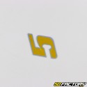 Holographic gold number sticker 5 cm