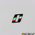 Italian tricolor number sticker 0 cm