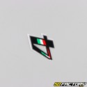 Italian tricolor number sticker 4 cm