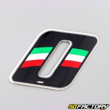 Sticker numéro 0 tricolore Italie 6.5 cm