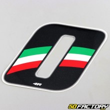Sticker number 0 tricolor Italy 13 cm