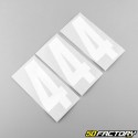 Adhesivos numéricos blancos de 4 cm (juego de 10)